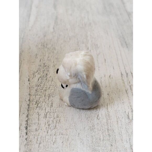 Mini shepherd sheepdog flocked pet accessory toy figure - Picture 5 of 6